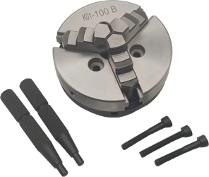 Фото Патрон токарный 3-х кулачковый 100 мм, К01-100B (под фланец)